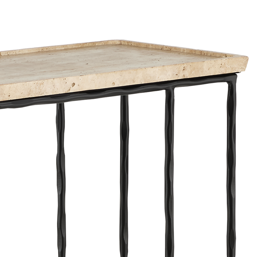 Boyles Travertine C Table