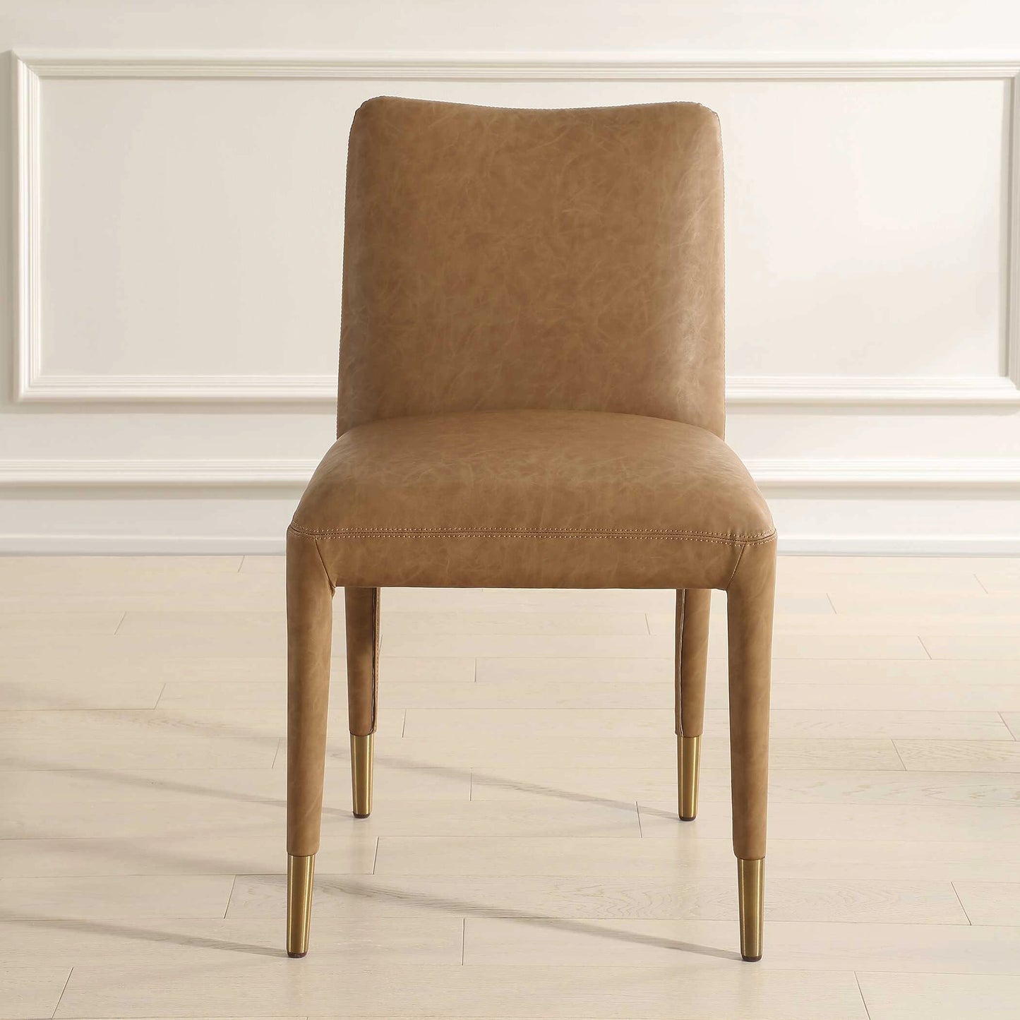 Uttermost Conifer Dining Chair Camel Set/2