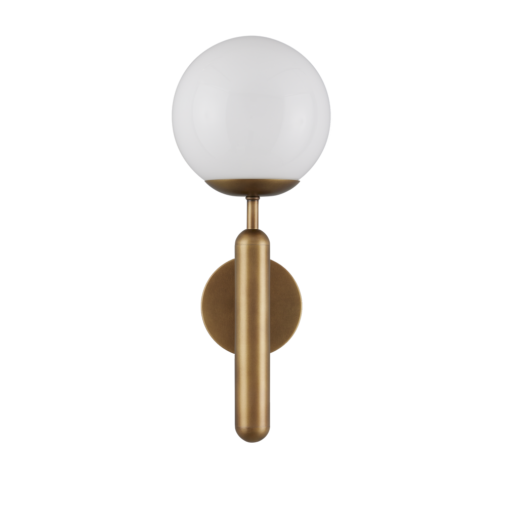 
                      
                        Barbican Single-Light Brass Wall Sconce.
                      
                    