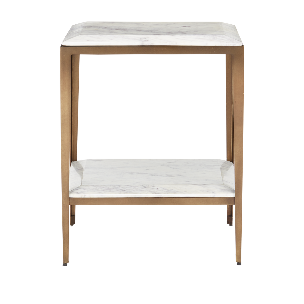 
                      
                        Oblique Marble Side Table
                      
                    