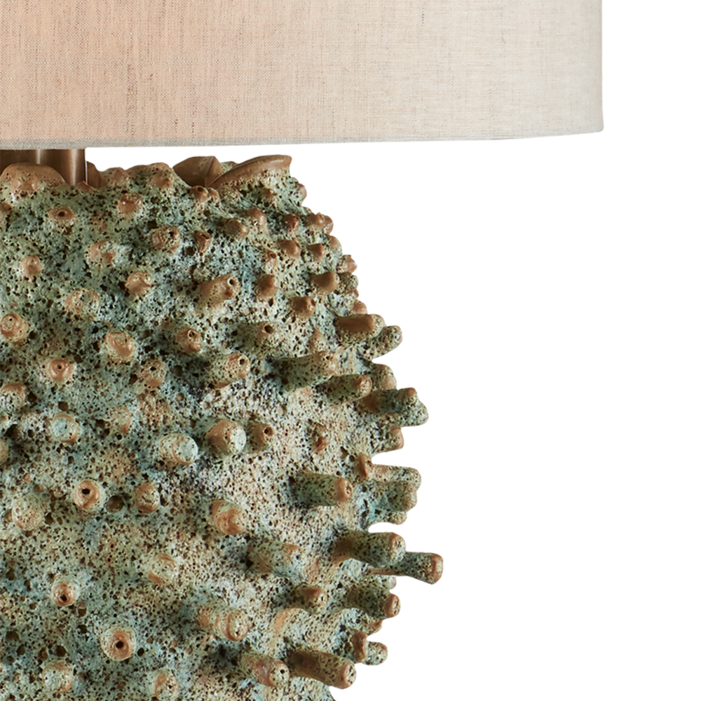 Sea Urchin Green Table Lamp.