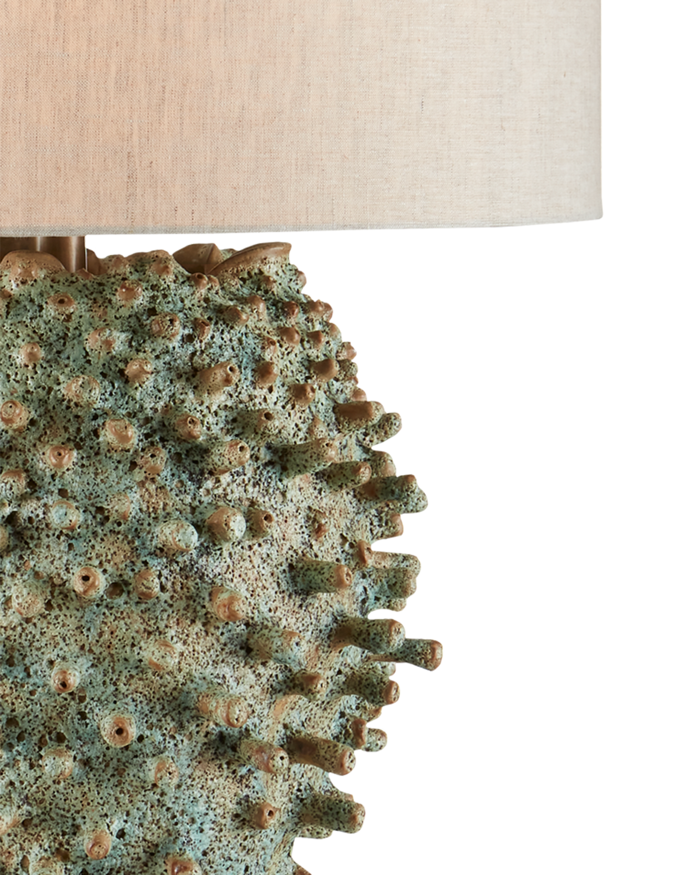 Sea Urchin Green Table Lamp.