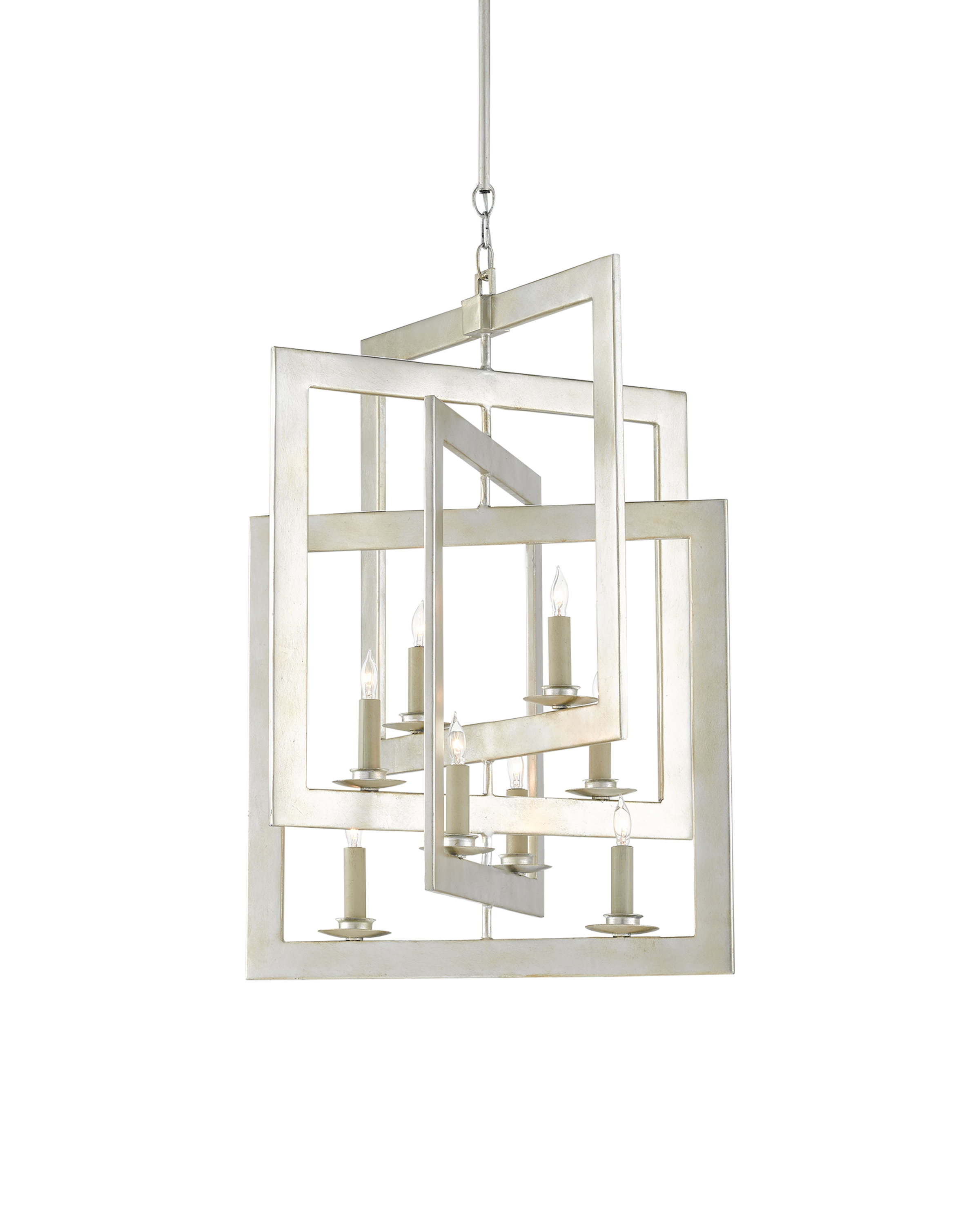 Middleton Small Silver Chandelier - Thumbnail 2