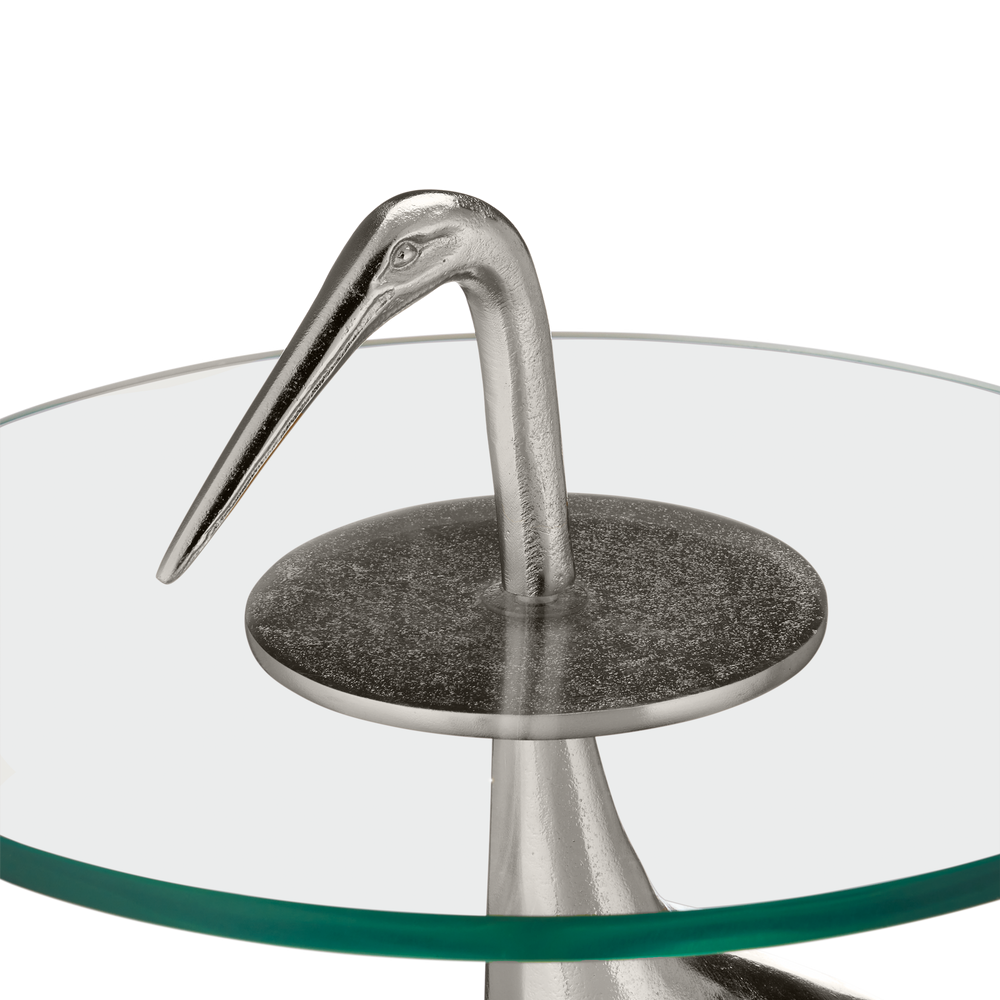 Crane Silver Accent Table