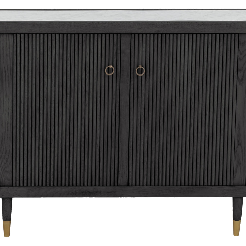Everett Four Doors Credenza - Charcoal