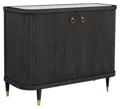 Everett Demilune Two Doors Credenza - Charcoal