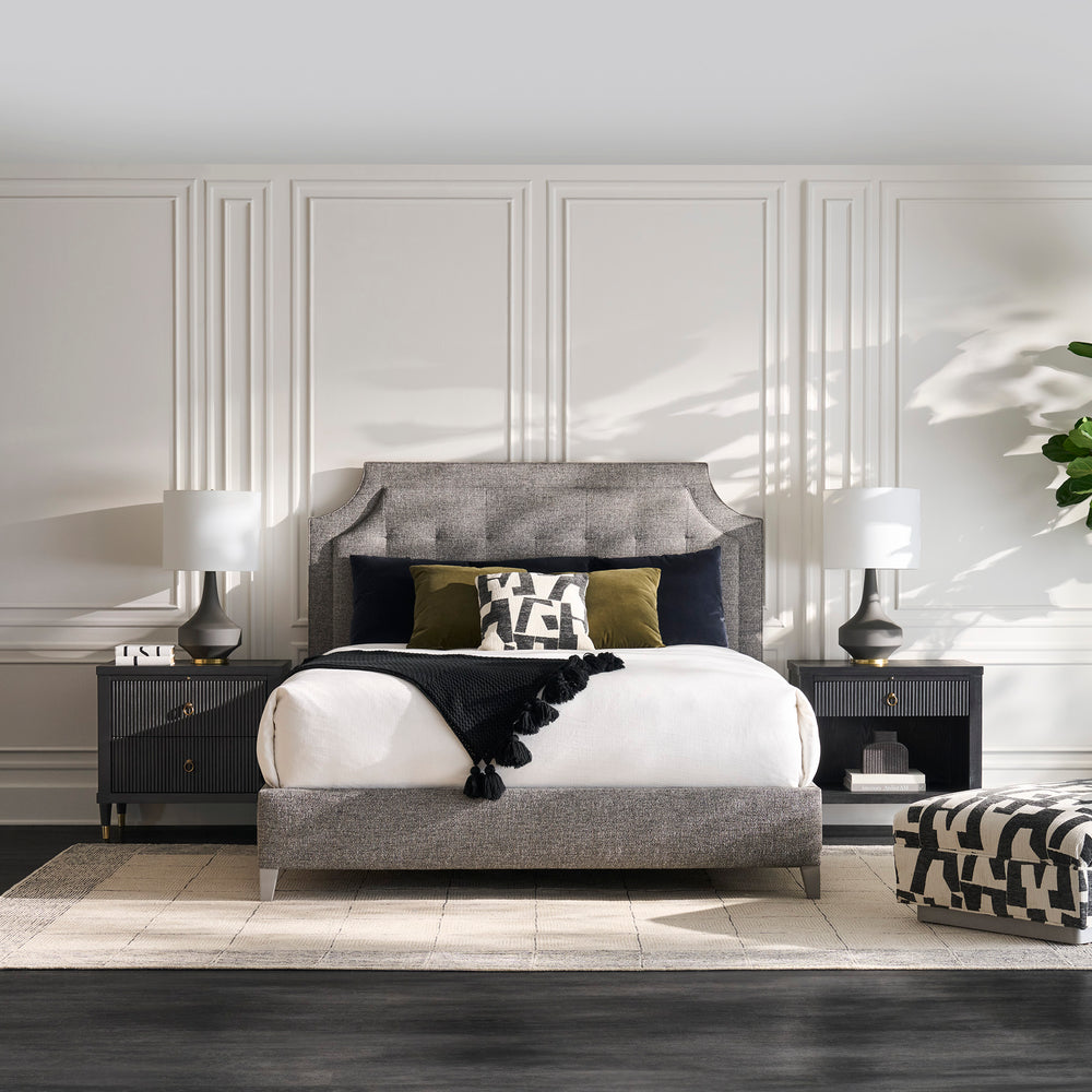 
                      
                        Everett Nightstand Two Drawers and Pull-Out Shelf - Charcoal
                      
                    