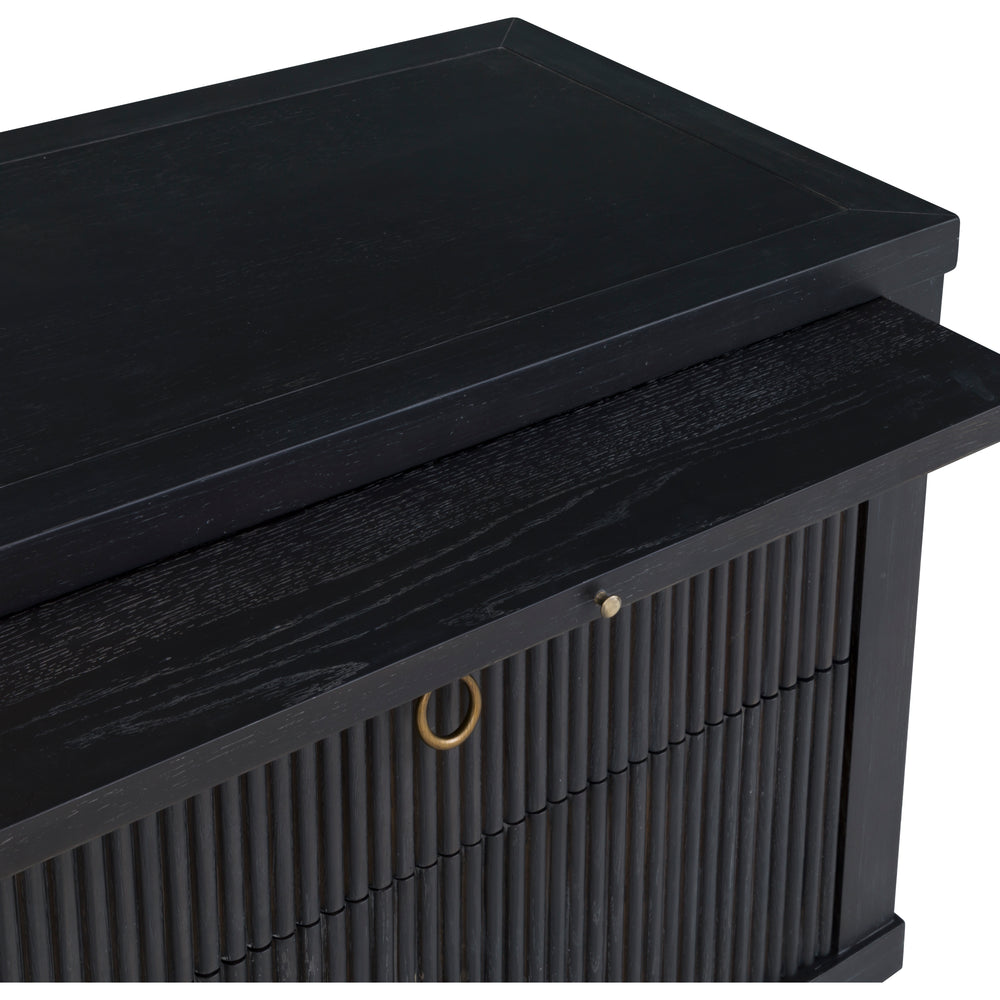 
                      
                        Everett Nightstand Two Drawers and Pull-Out Shelf - Charcoal
                      
                    