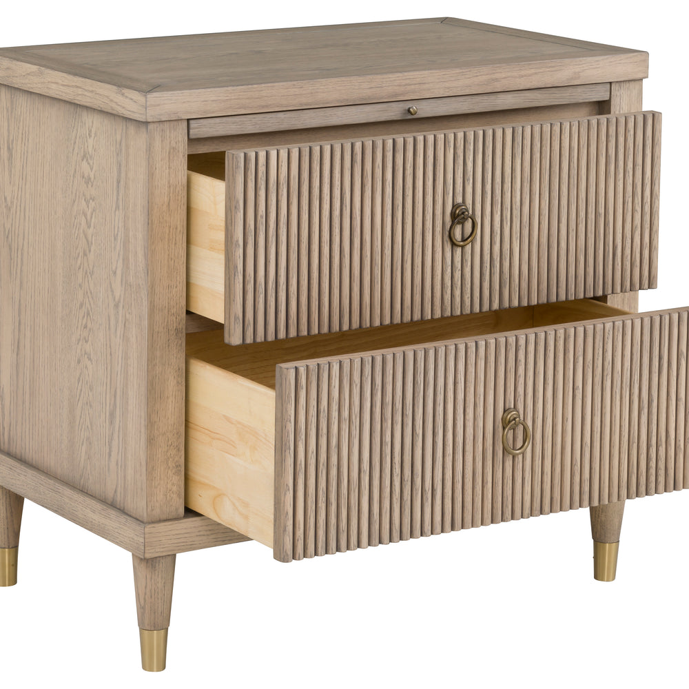 
                      
                        Everett Nightstand Two Drawers and Pull-Out Shelf
                      
                    