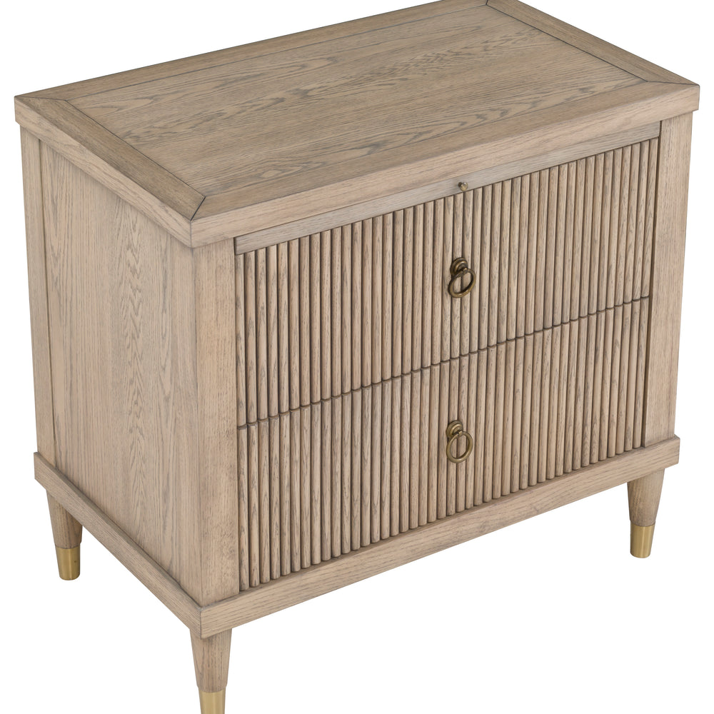 
                      
                        Everett Nightstand Two Drawers and Pull-Out Shelf
                      
                    