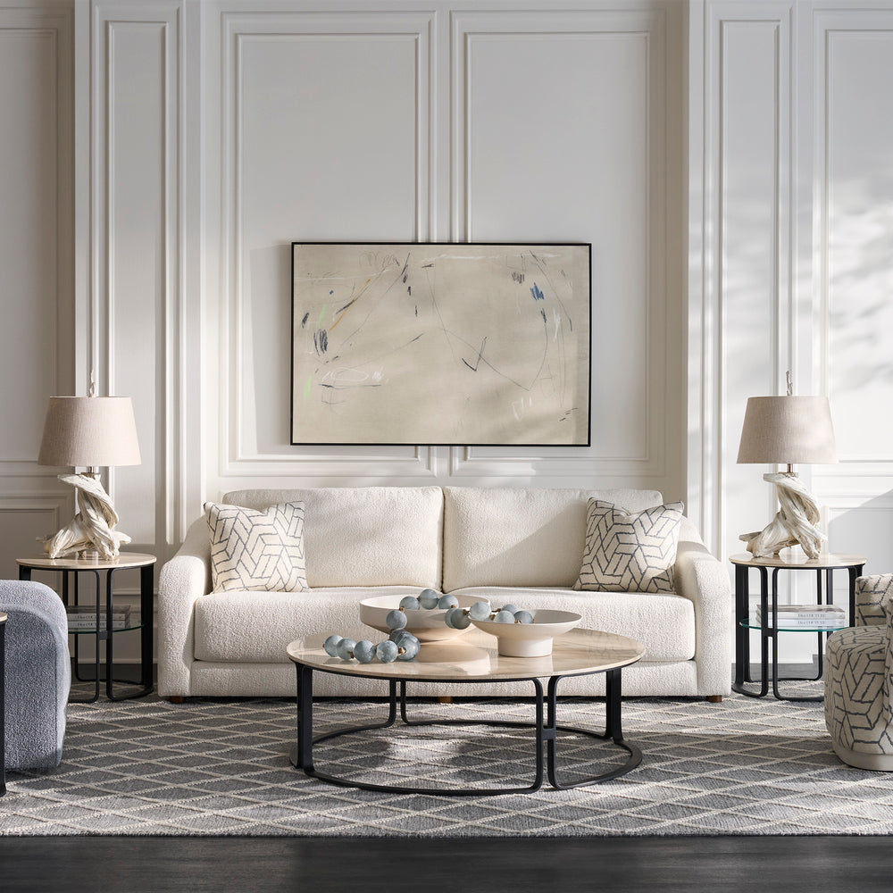 
                      
                        Everett Three Drawer Demilune Chest
                      
                    