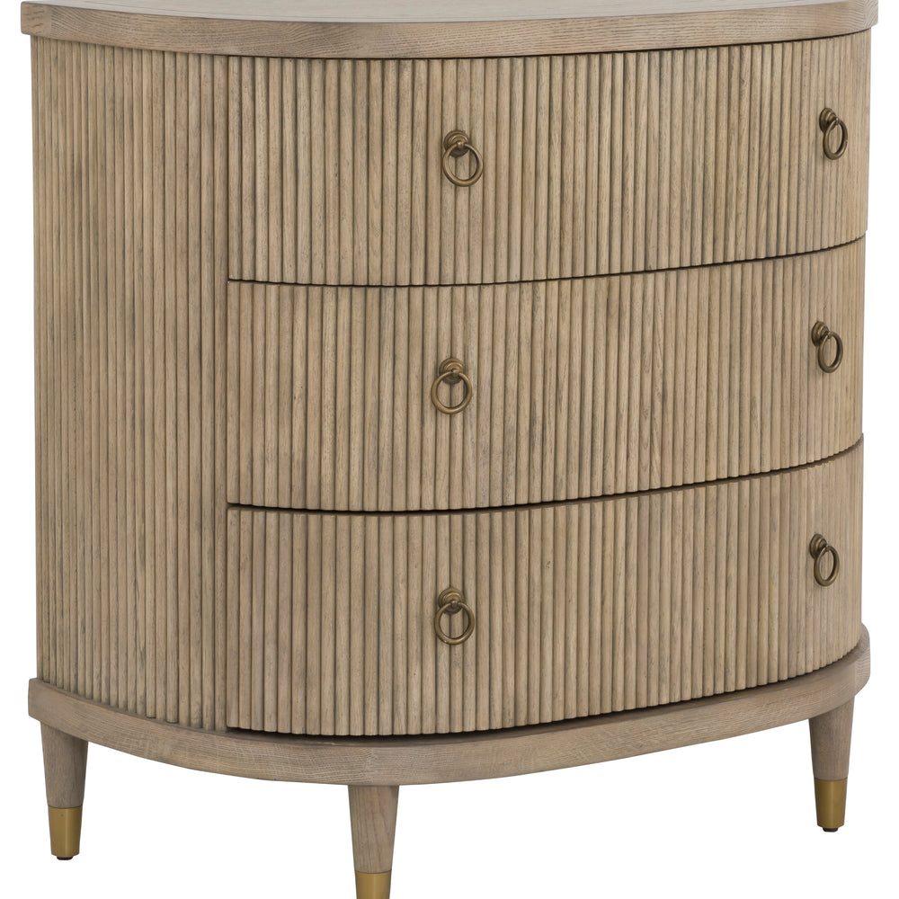 
                      
                        Everett Three Drawer Demilune Chest
                      
                    