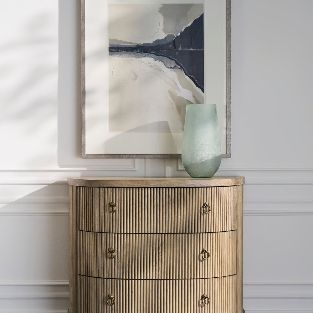 
                      
                        Everett Three Drawer Demilune Chest
                      
                    