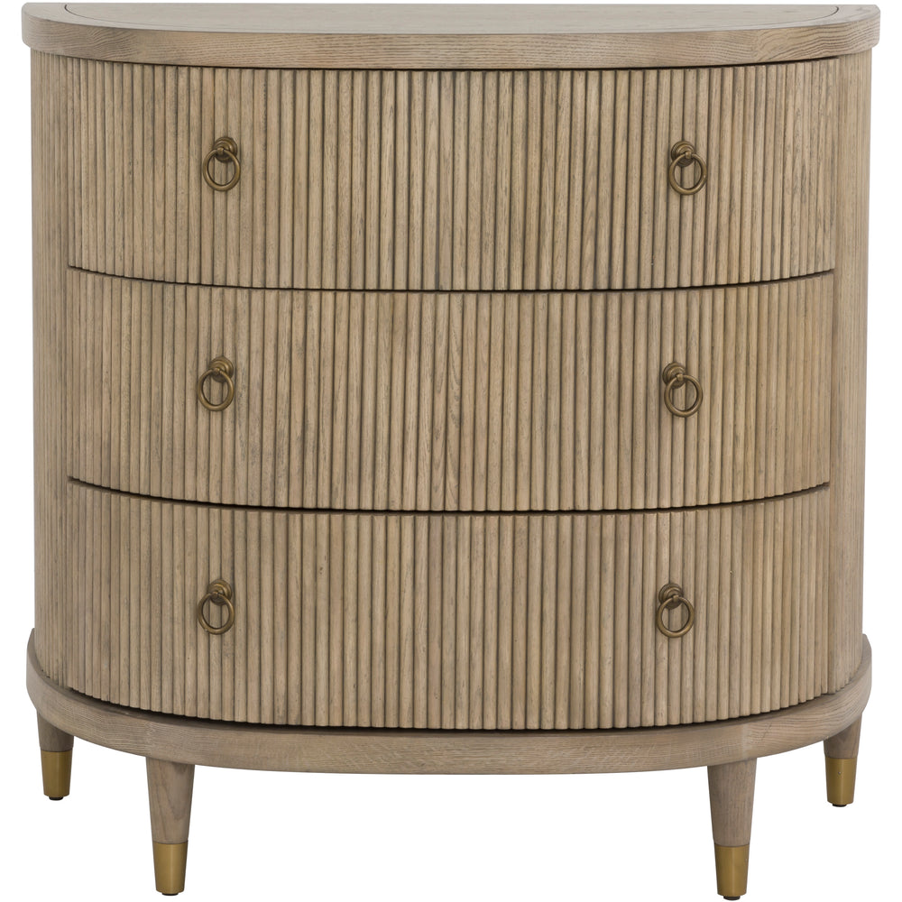 
                      
                        Everett Three Drawer Demilune Chest
                      
                    