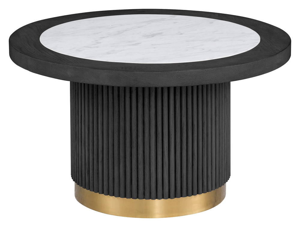 Everett Large Round Bunching Cocktail Table - Charcoal