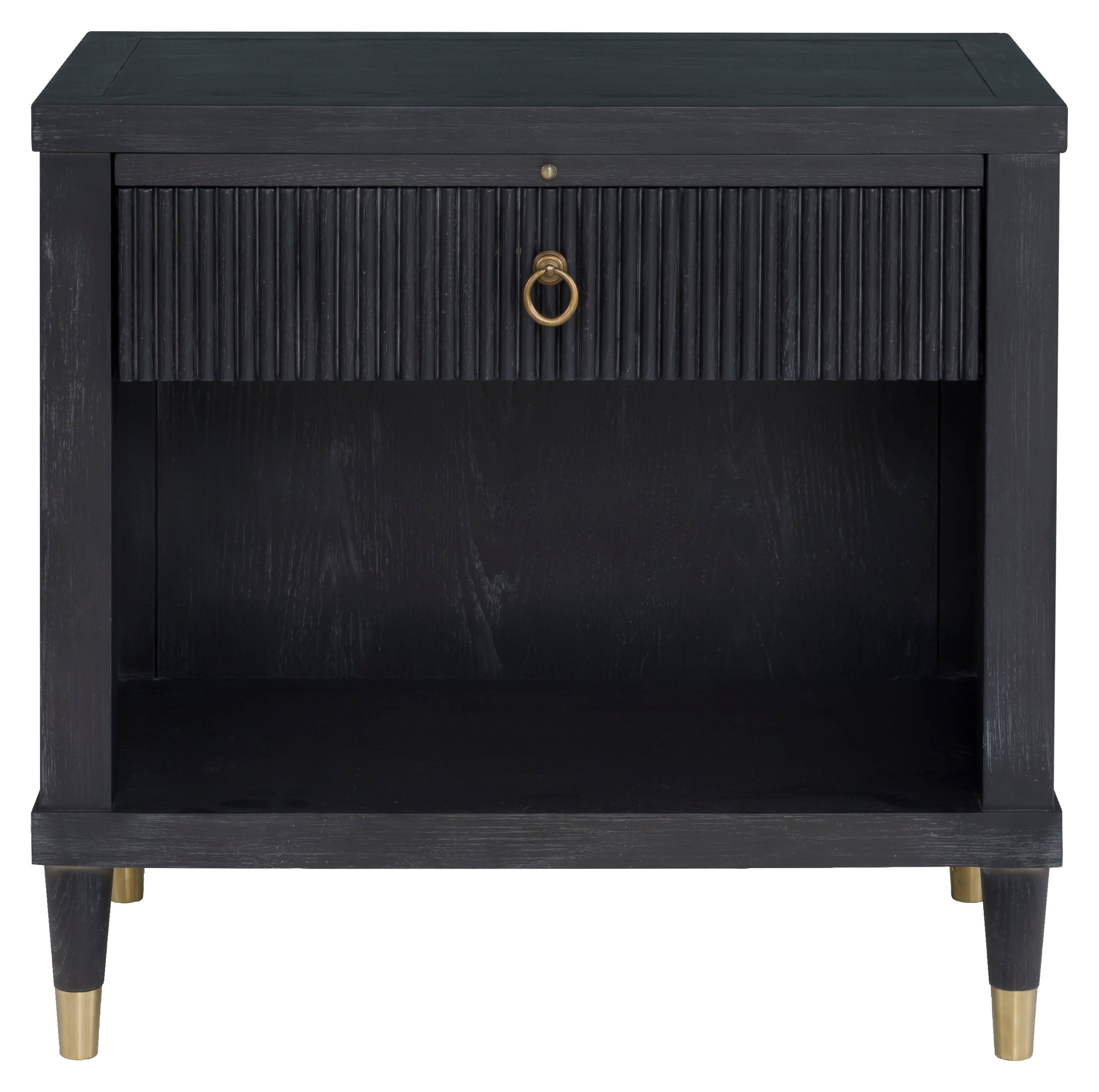 Everett One Drawer Rectangular Nightstand - Thumbnail 5