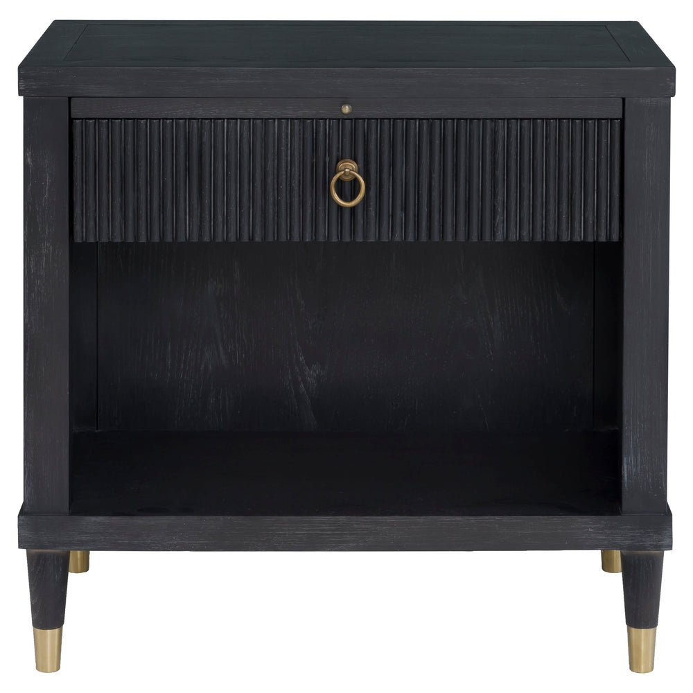 
                      
                        Everett One Drawer Rectangular Nightstand - Charcoal
                      
                    