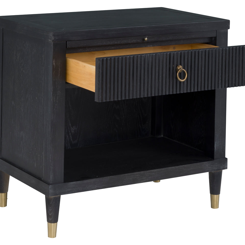 
                      
                        Everett One Drawer Rectangular Nightstand - Charcoal
                      
                    