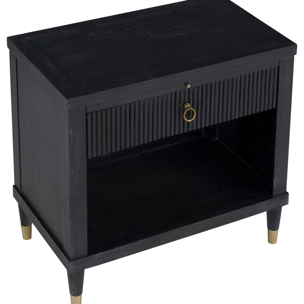 
                      
                        Everett One Drawer Rectangular Nightstand - Charcoal
                      
                    