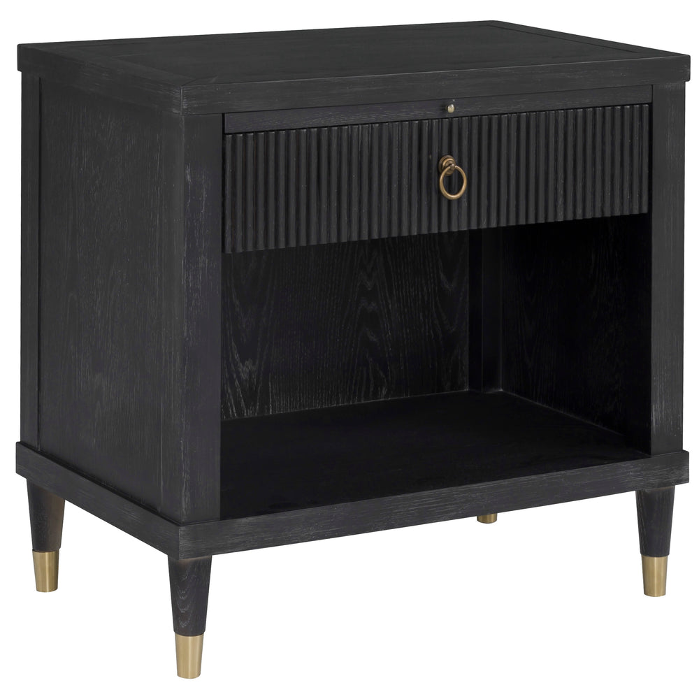 
                      
                        Everett One Drawer Rectangular Nightstand - Charcoal
                      
                    