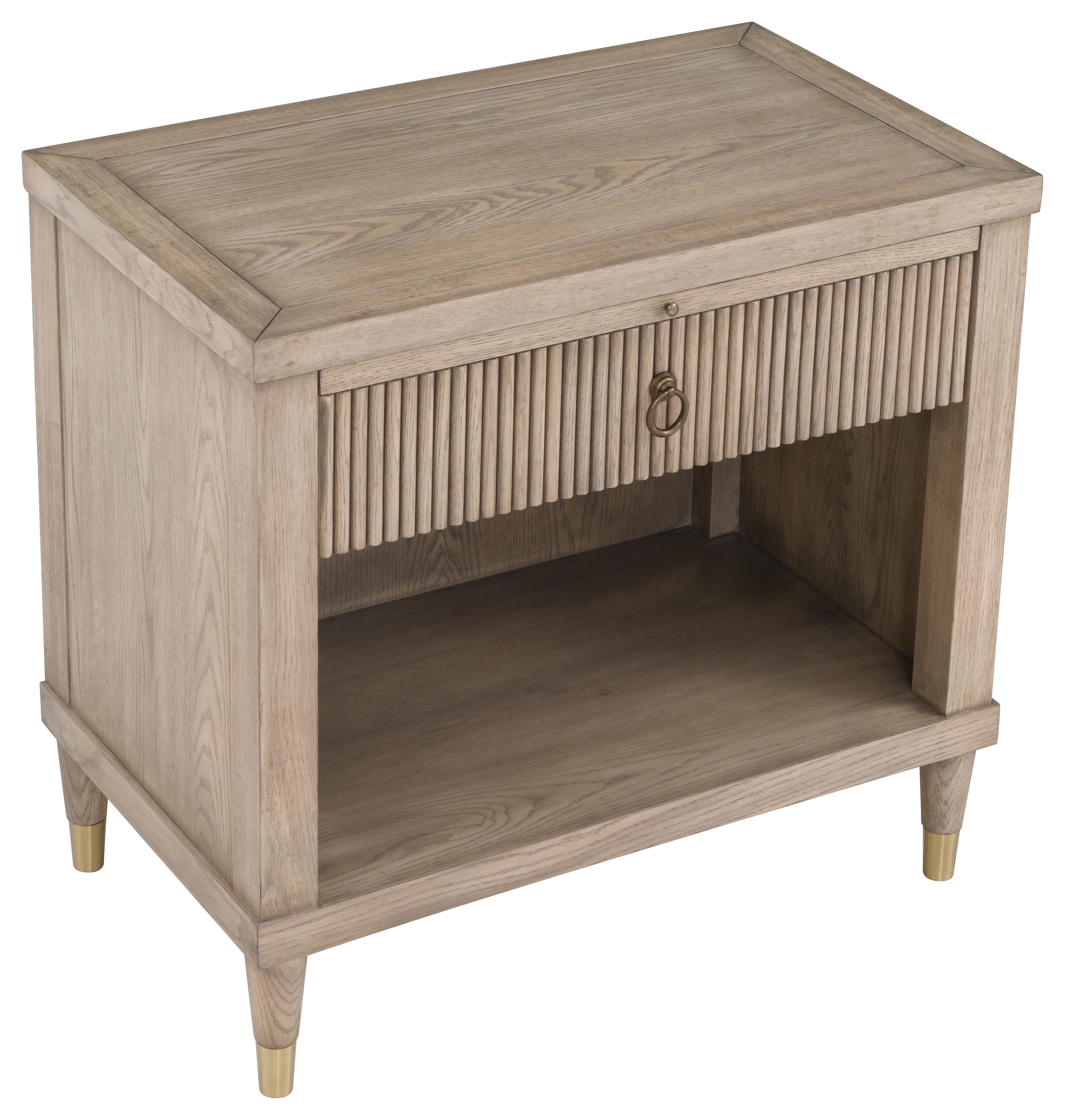 Everett One Drawer Rectangular Nightstand - Thumbnail 3