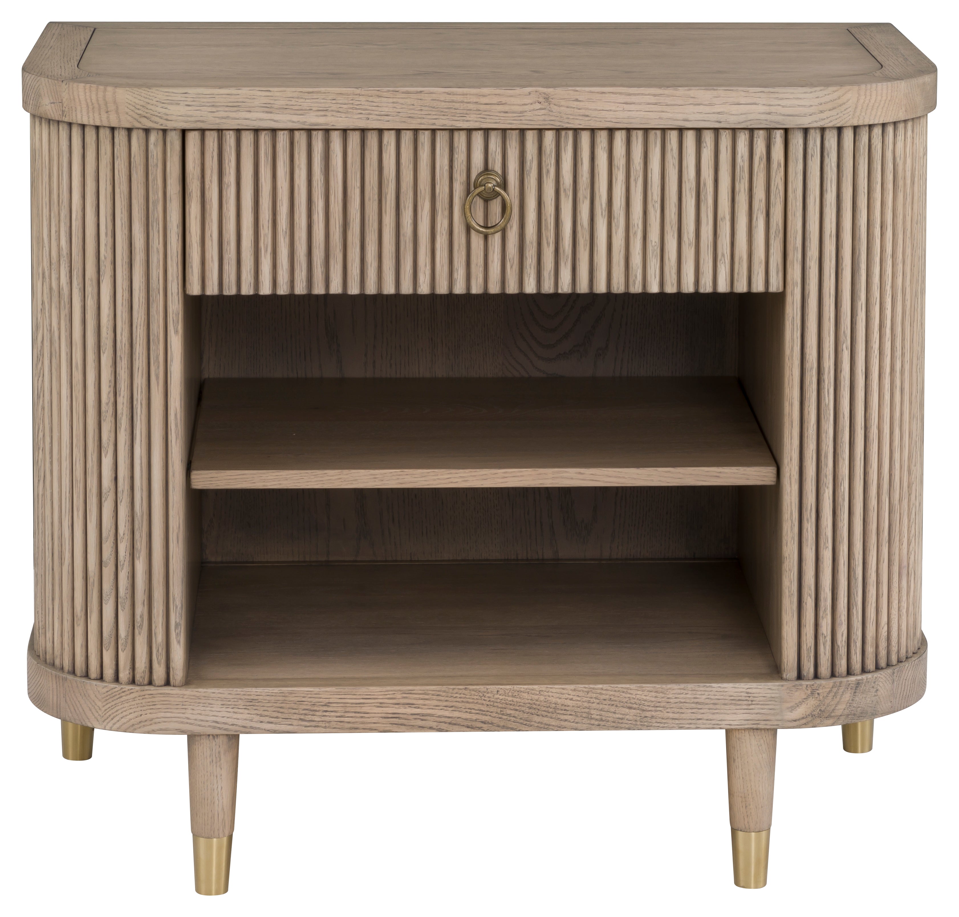 Everett Demilune Nightstand