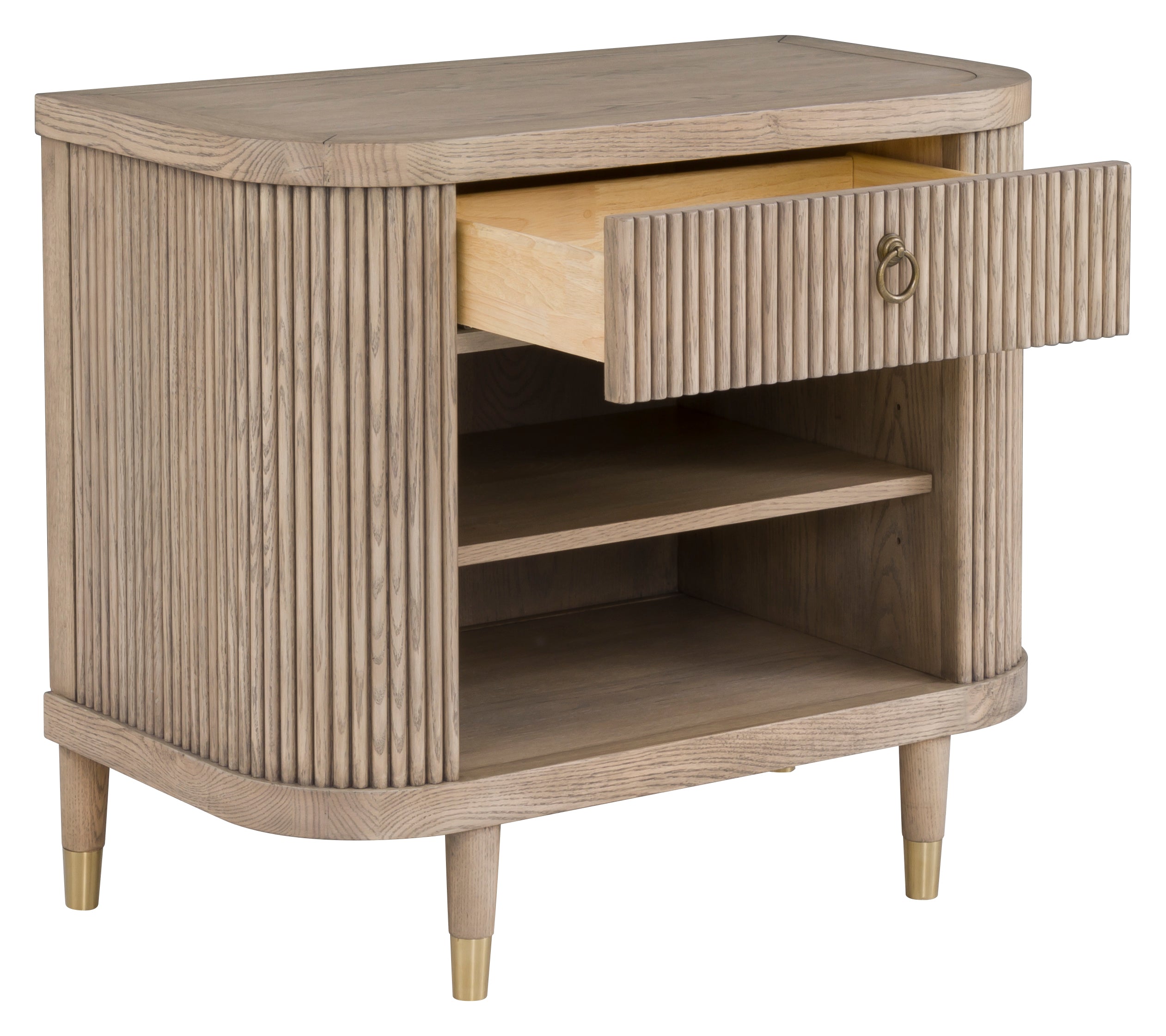 Everett Demilune Nightstand - Thumbnail 5