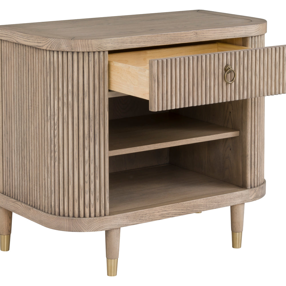 
                      
                        Everett Demilune Nightstand with One Drawer
                      
                    
