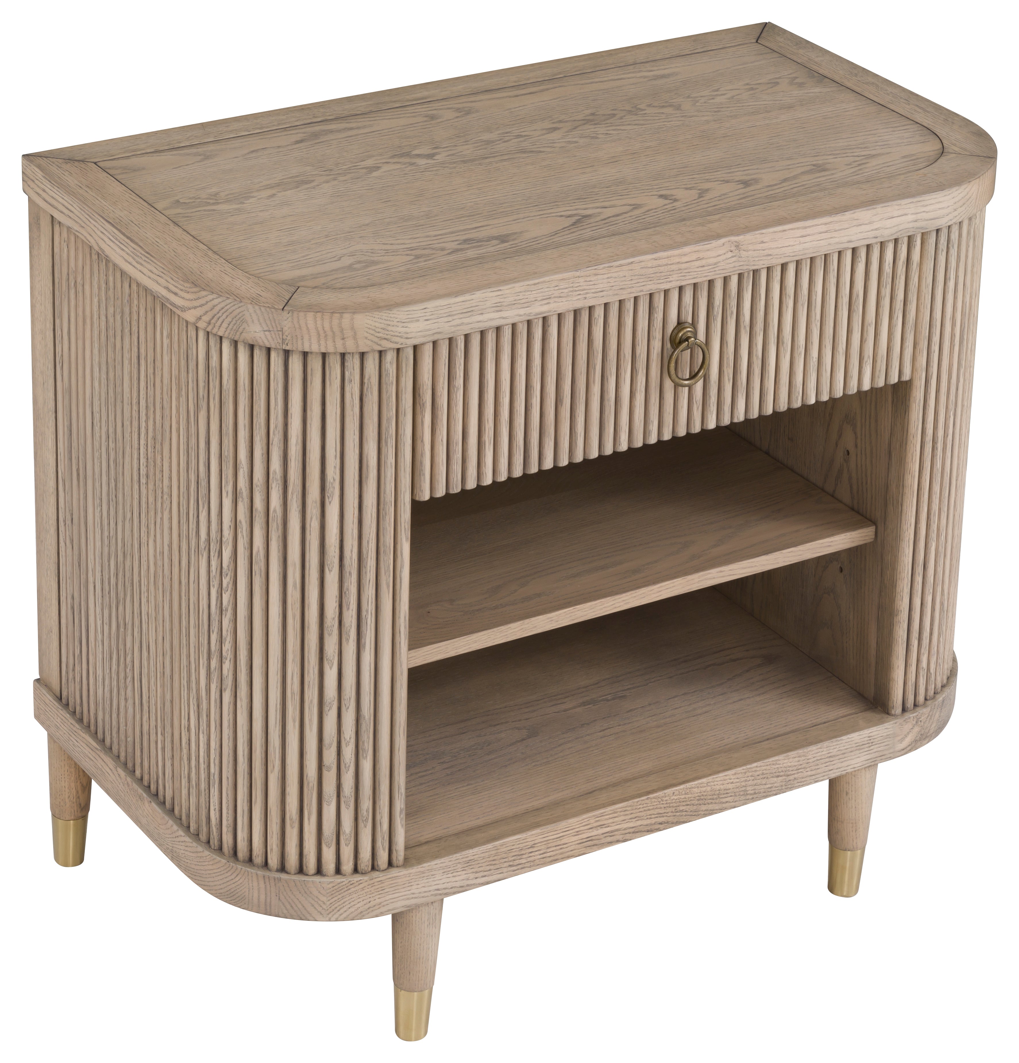 Everett Demilune Nightstand - Thumbnail 3