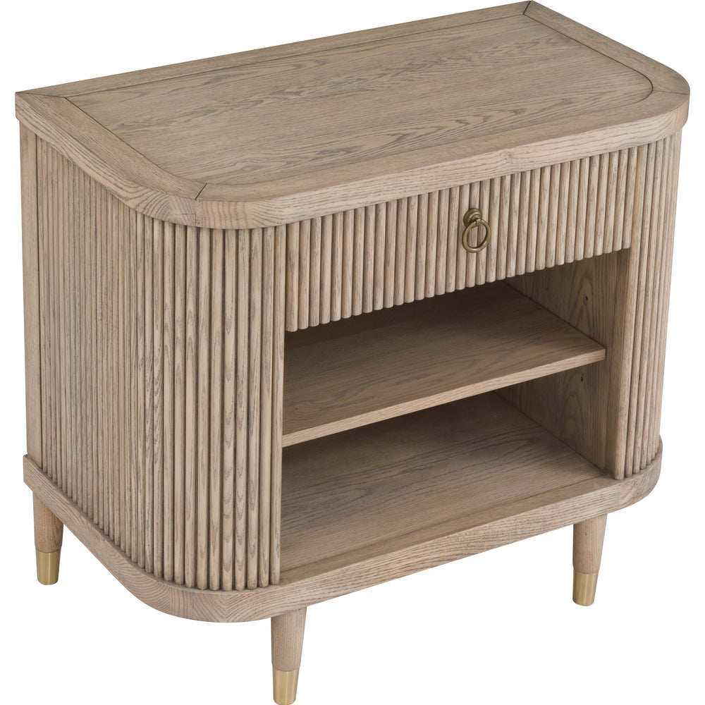 
                      
                        Everett Demilune Nightstand with One Drawer
                      
                    