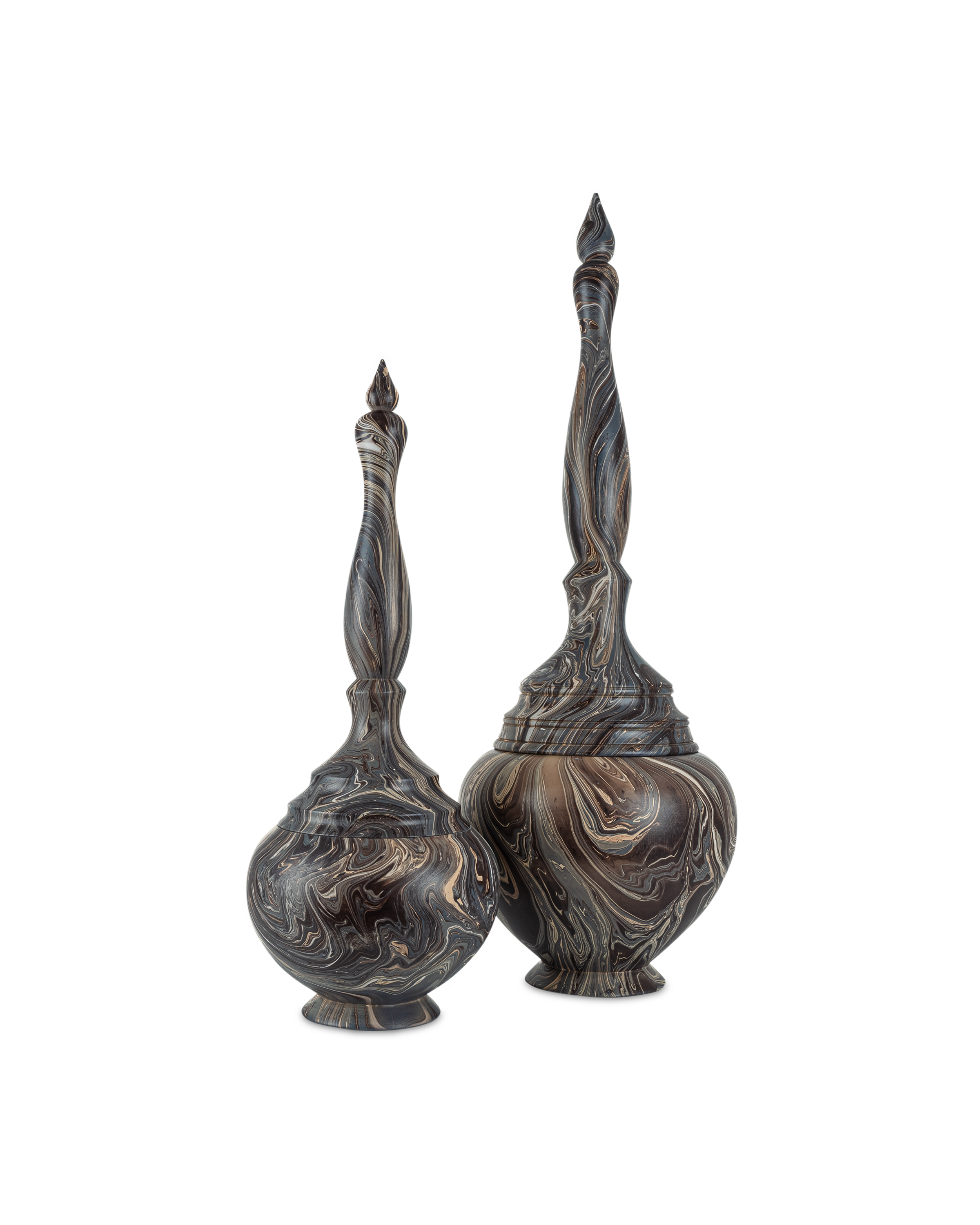 Marbleized Short Turret Box - Thumbnail 3