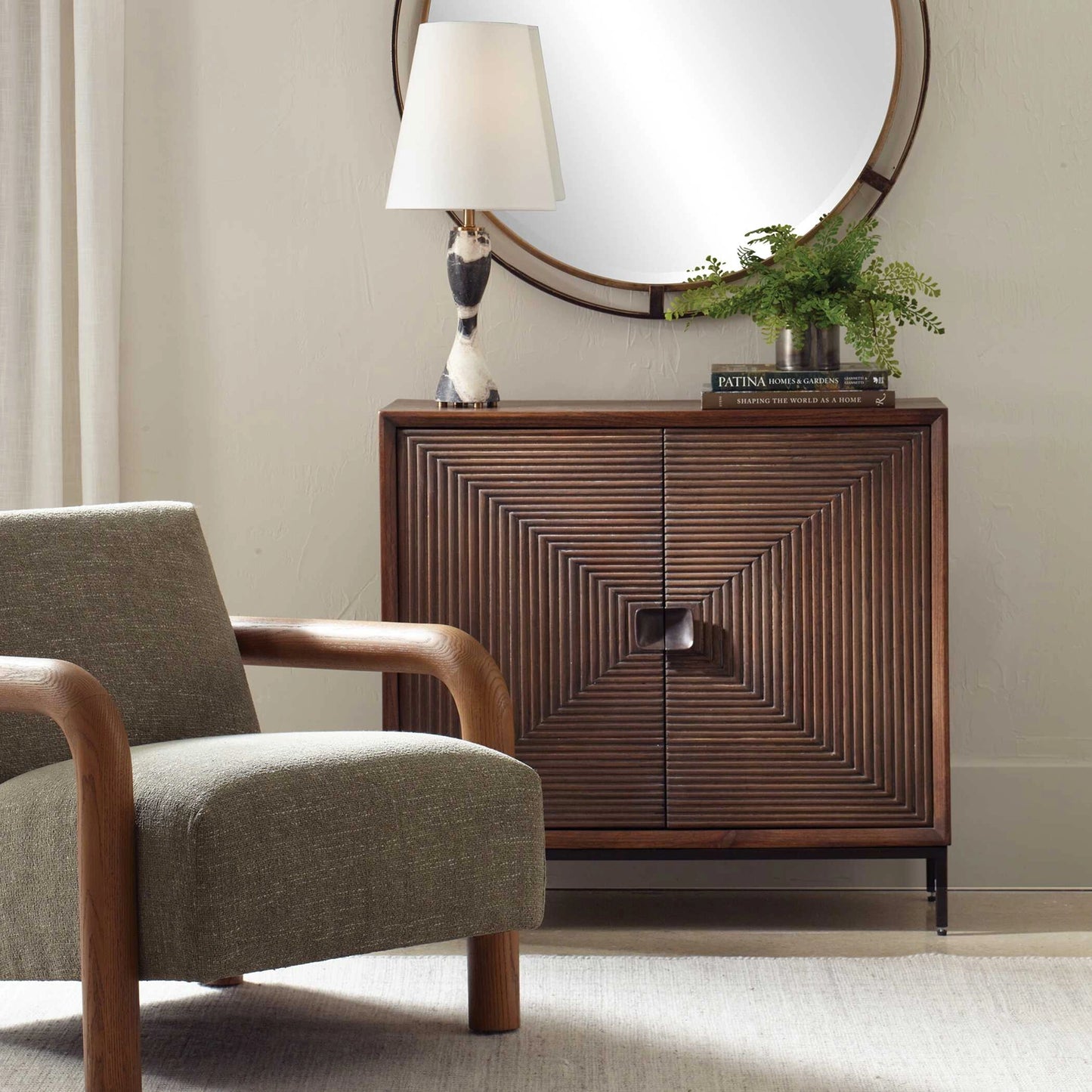 Uttermost Bottom Line 2 Door Wood Cabinet