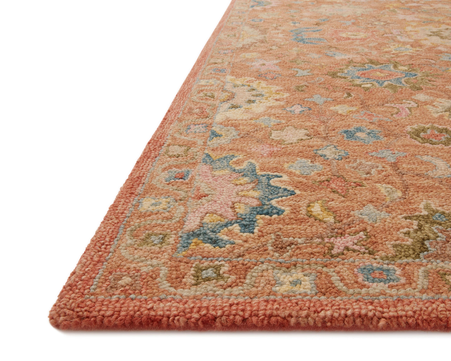 Loloi Padma Terracotta / Multi 5'-0" x 5'-0" Round Accent Rug