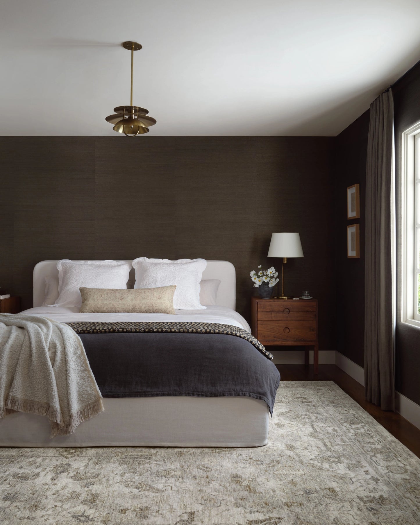 Amber Lewis x Loloi Honora Grey / Taupe 2'-7" x 10'-0" Runner Rug