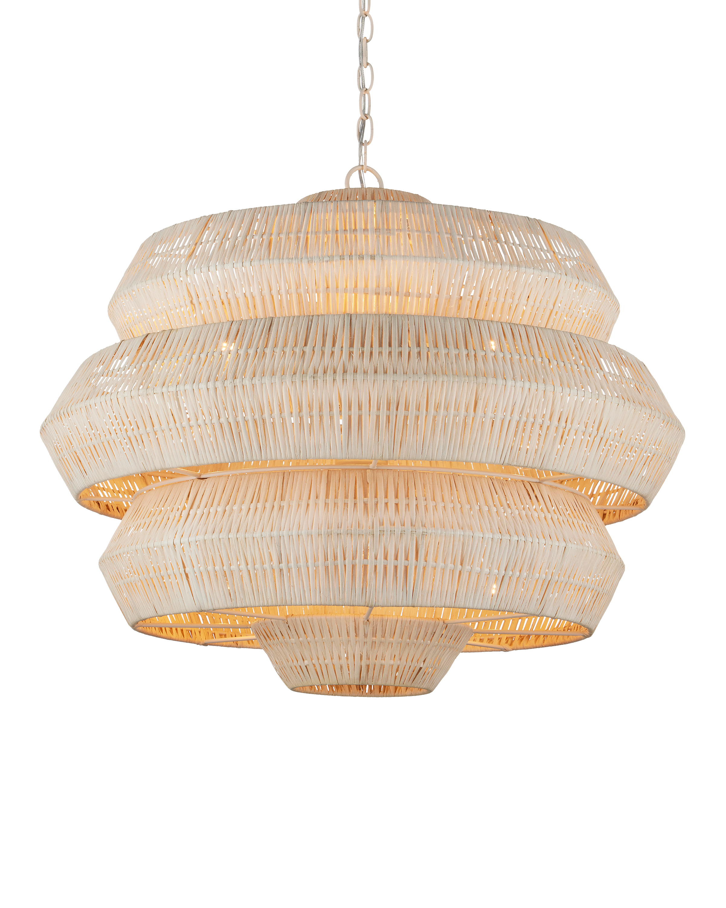 Antibes Medium White Chandelier - Thumbnail 3