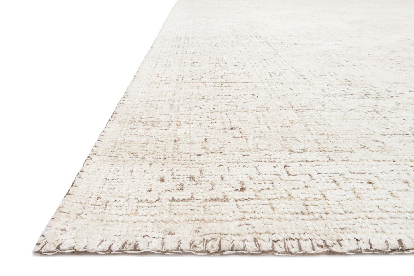 Loloi Vestige White / Natural 18" x 18" Sample Rug