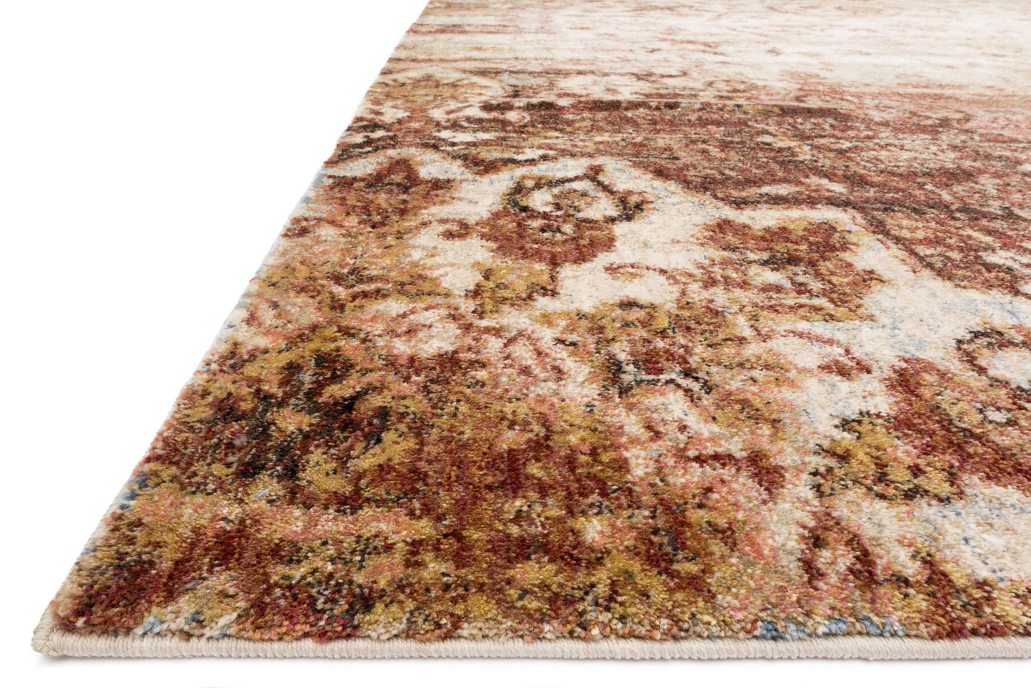 Loloi Anastasia Rust / Ivory 5'-3" x 5'-3" Round Area Rug