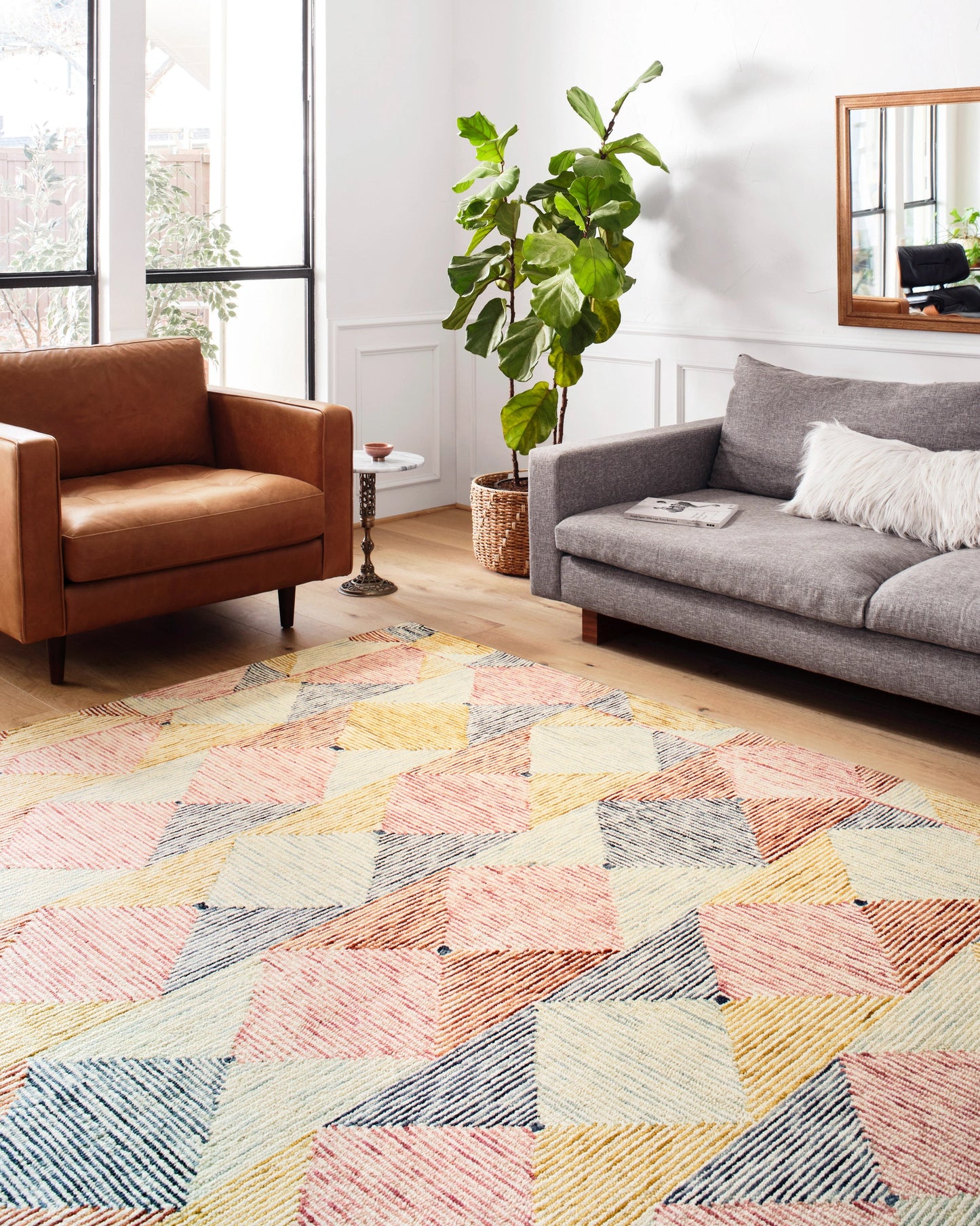 Loloi Spectrum Ivory / Multi 5'-0" x 7'-6" Area Rug