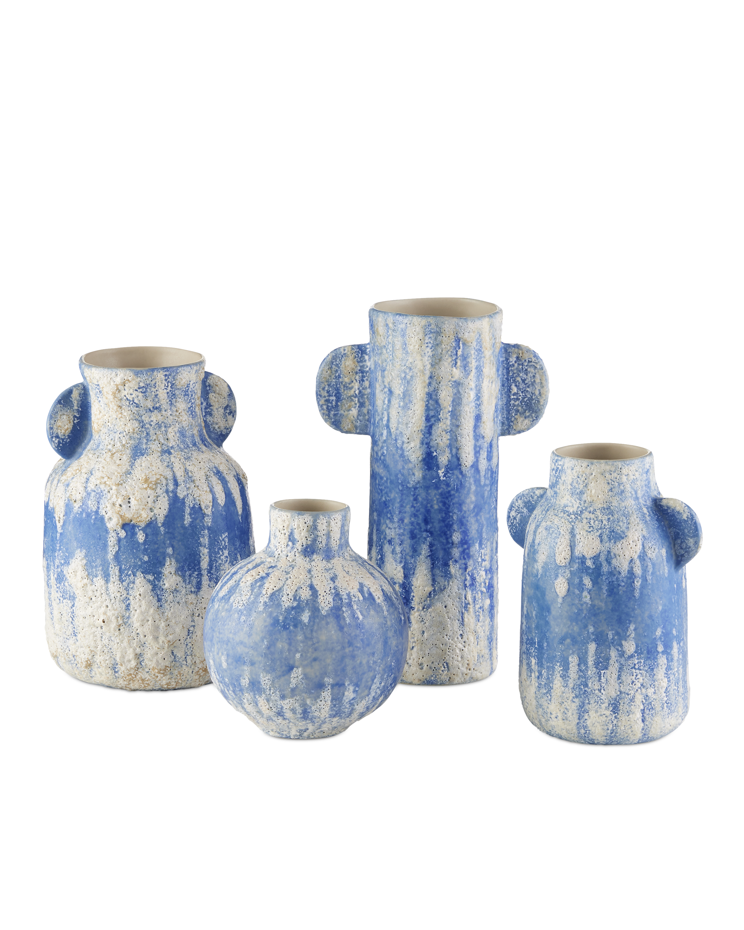 Paros Blue Vase Set of 4