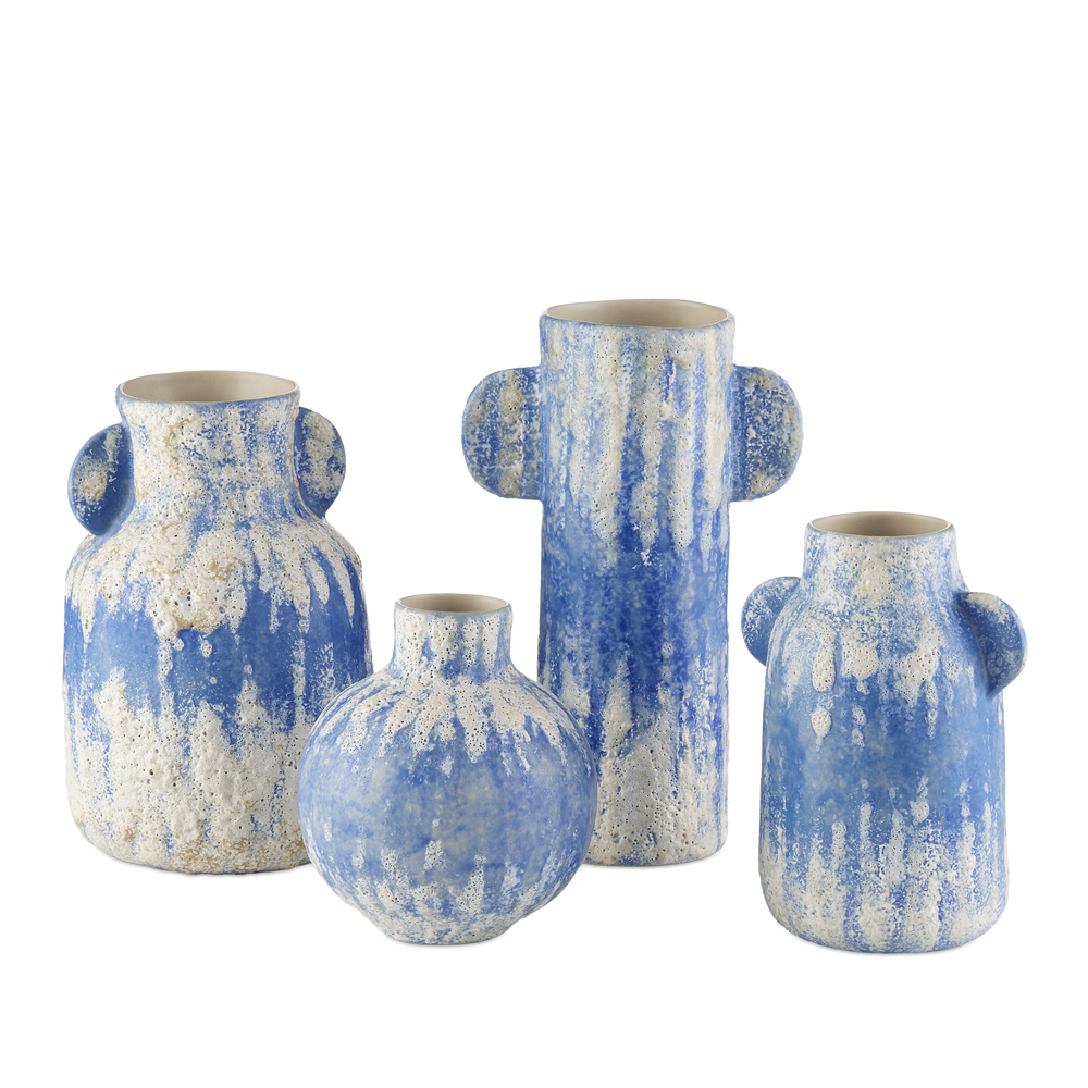 Paros Blue Vase Set of 4.