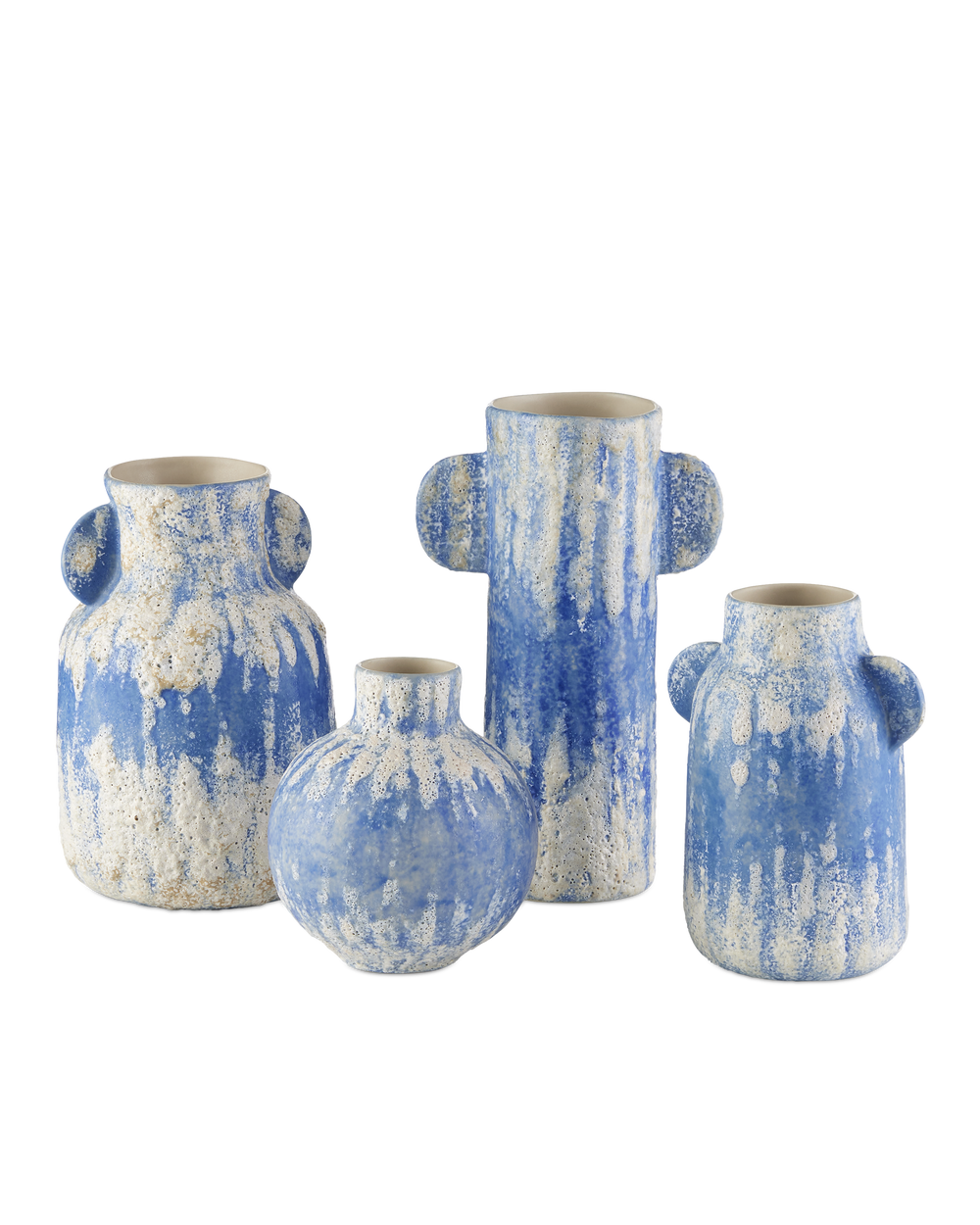 Paros Blue Vase Set of 4.