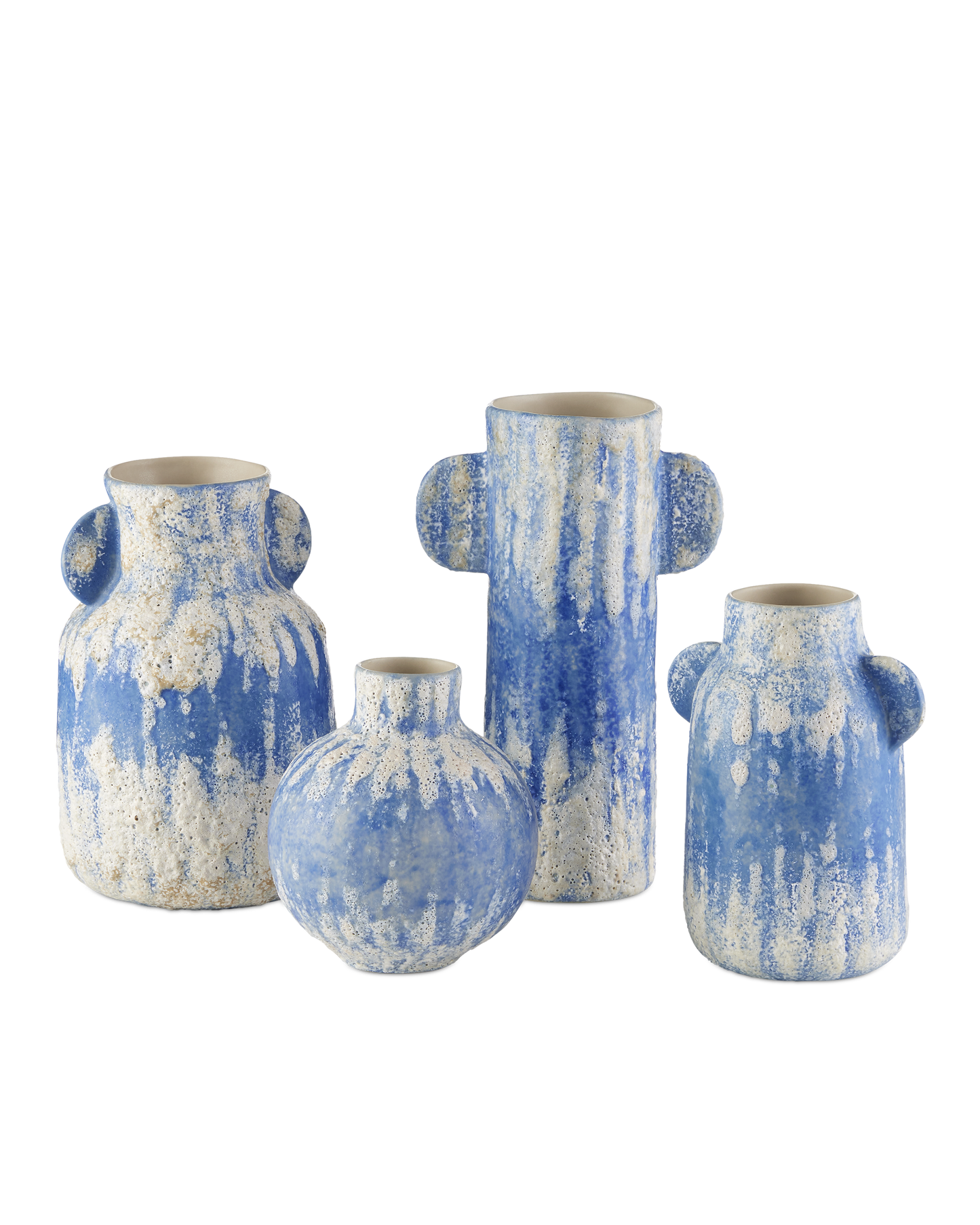Paros Blue Vase Set of 4.