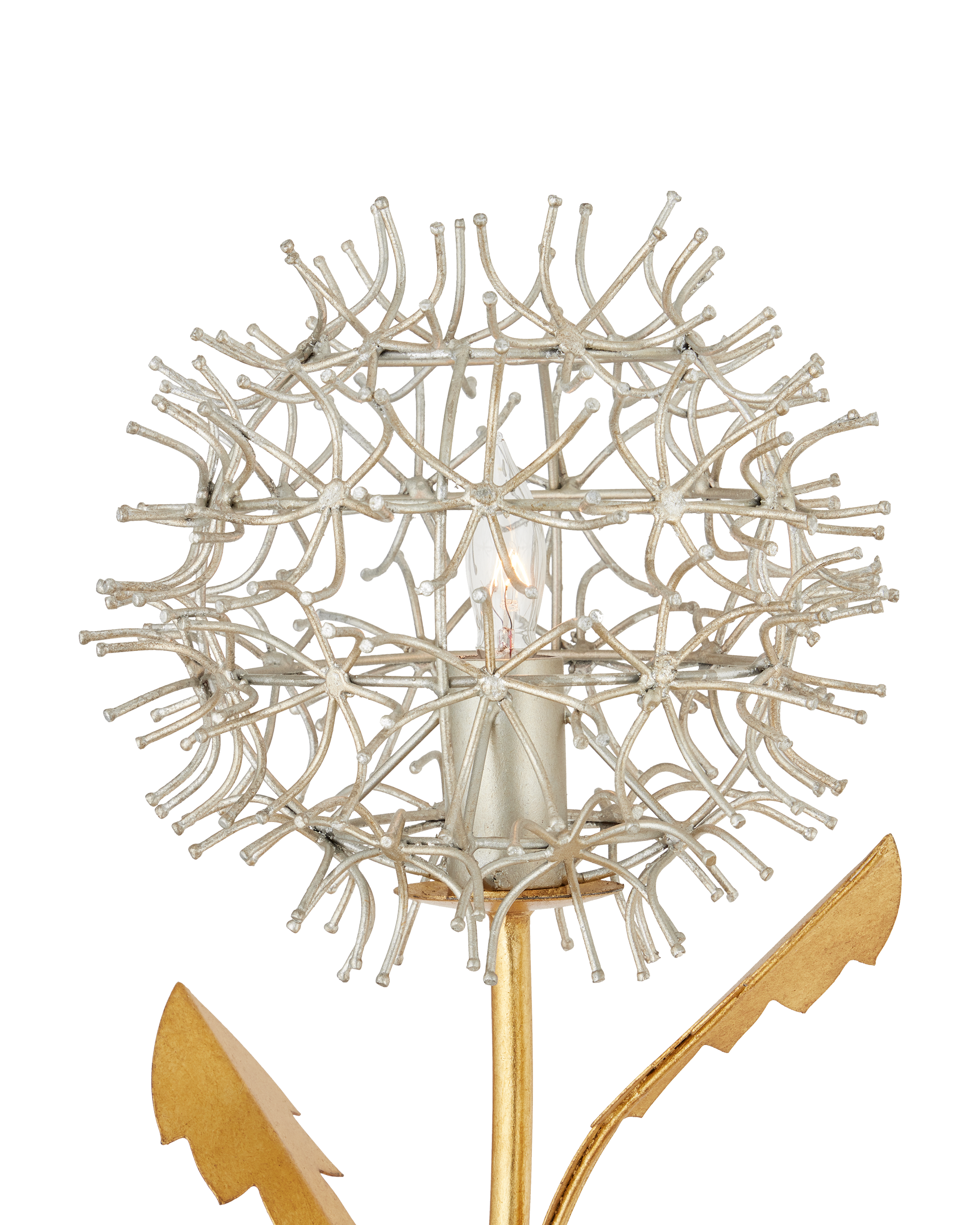 Dandelion Silver & Gold Wall Sconce - Thumbnail 4