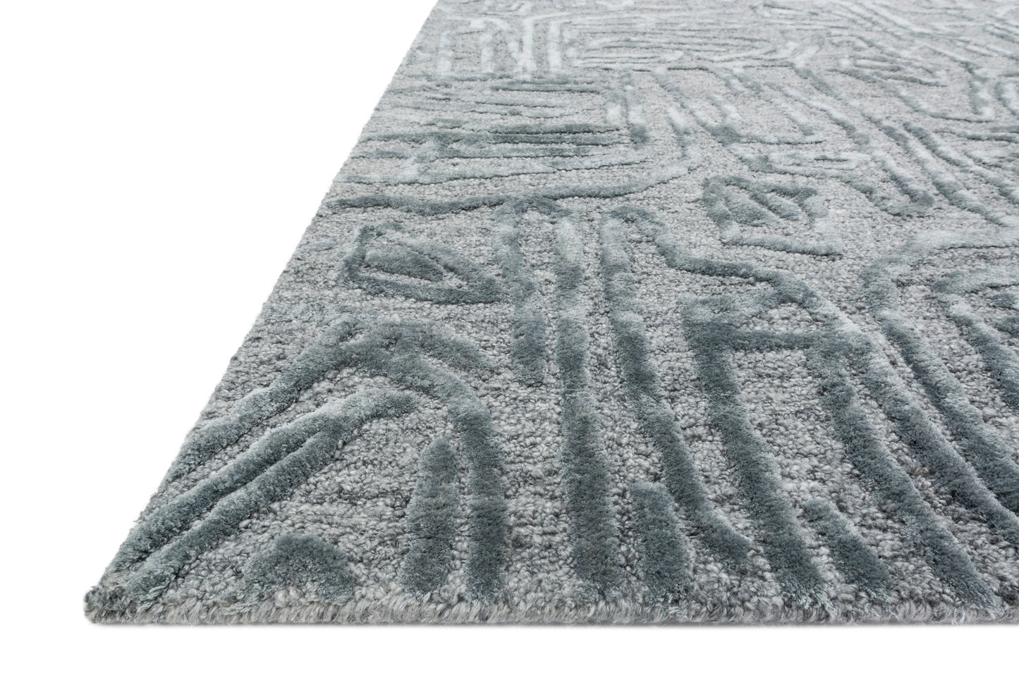 Loloi Juneau Lt. Blue / Lt. Blue 3'-6" x 5'-6" Accent Rug