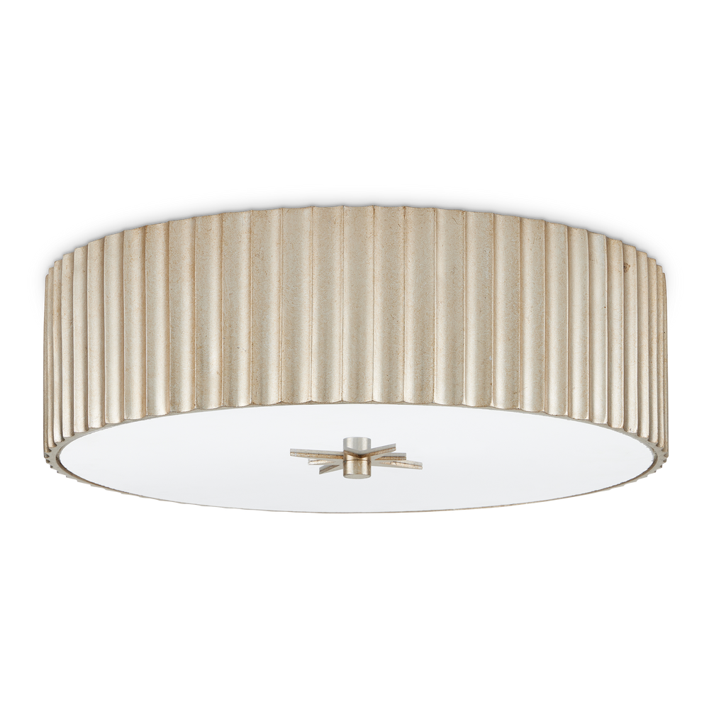 
                      
                        Caravel Silver Flush Mount
                      
                    