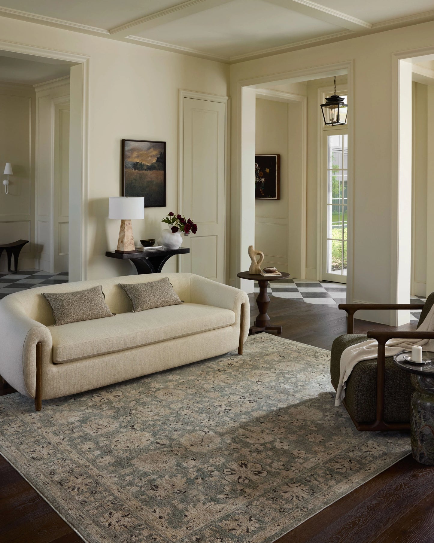 Loloi Briar Fog / Sand 3'-7" x 7'-9" Accent Rug