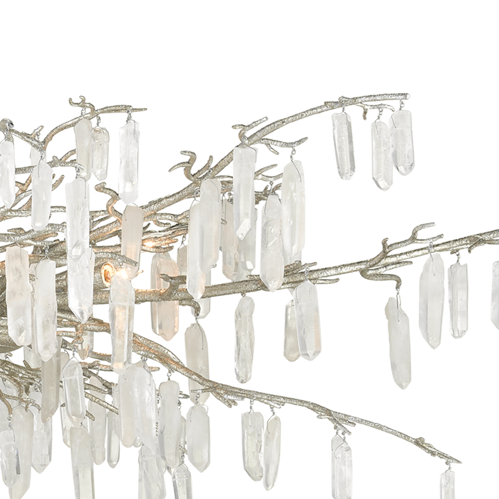 Forest Dawn Silver Chandelier.