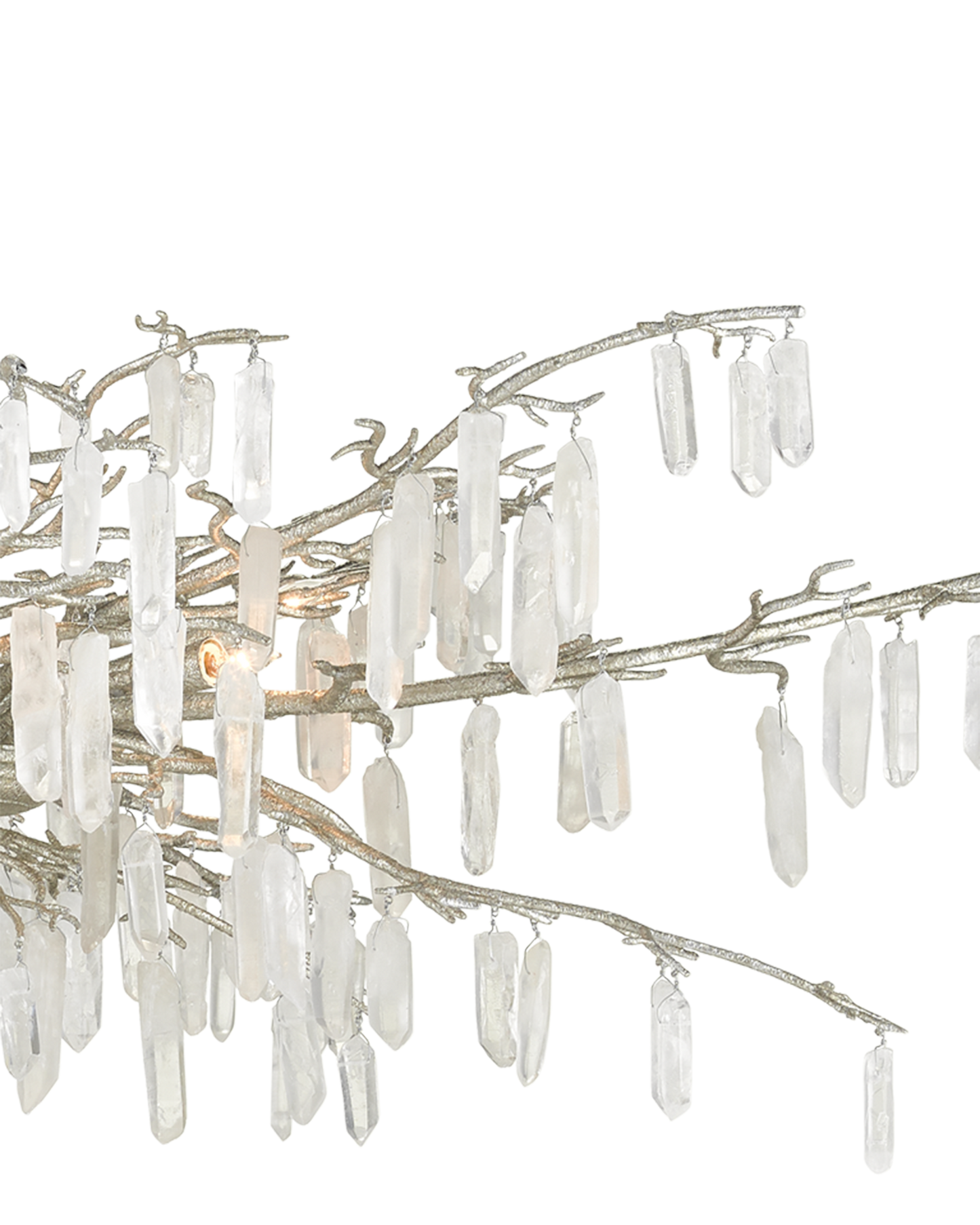 Forest Dawn Silver Chandelier.