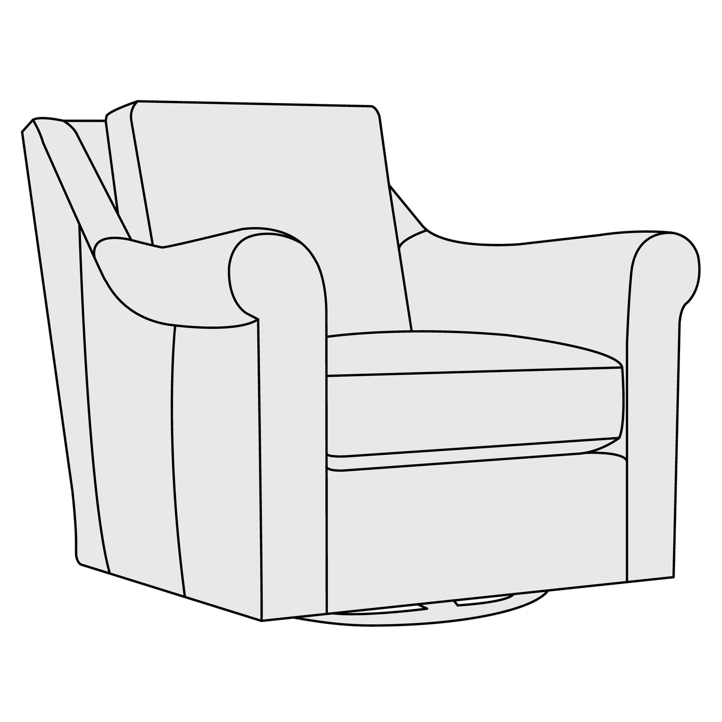 Keirnan Leather Swivel Chair