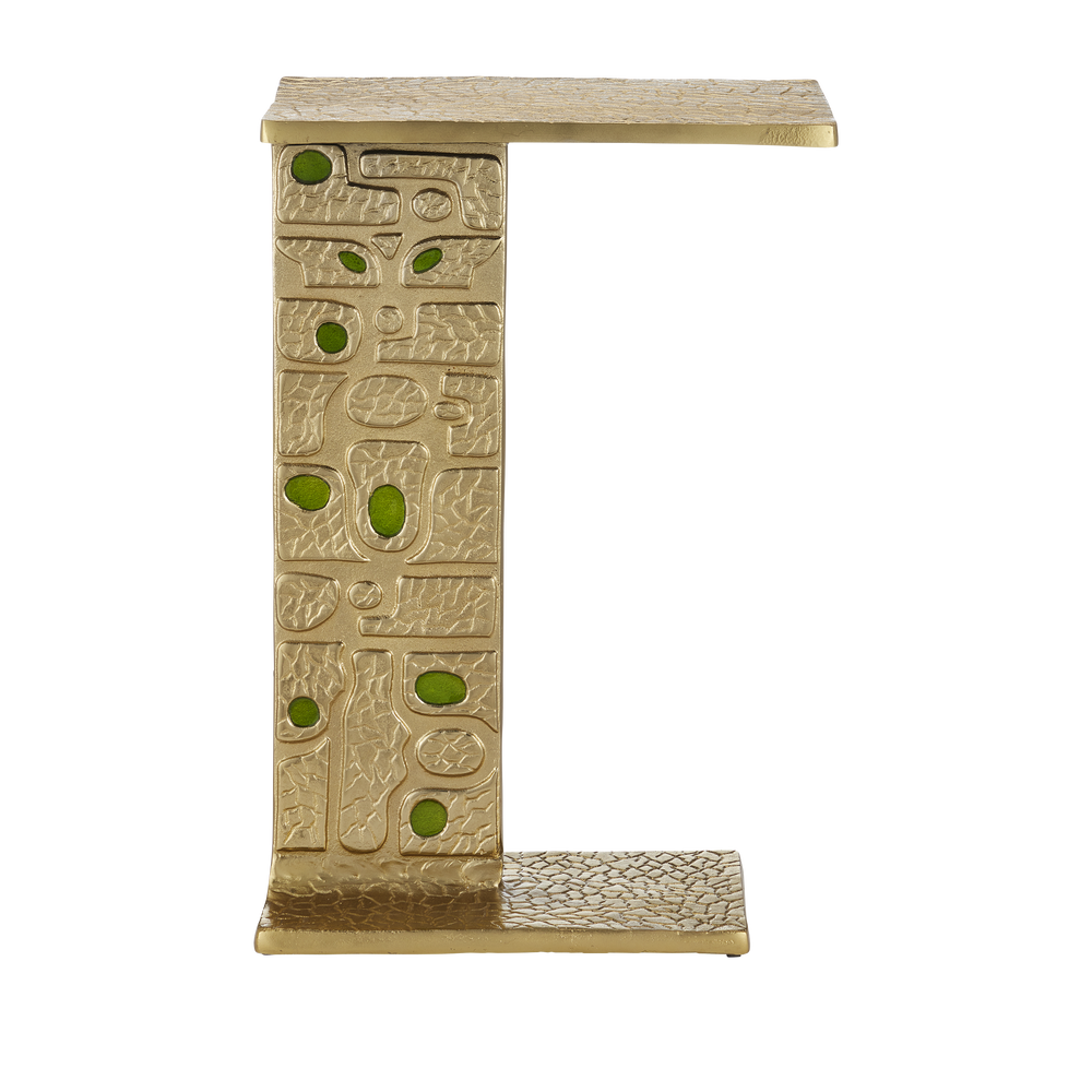 
                      
                        Beau Monde Gold & Green C Table
                      
                    